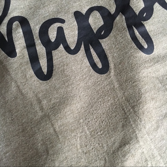 Bella Canvas olive green "Happy" graphic tee XS - Picture 7 of 7